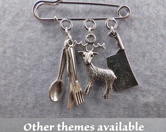 Hannibal Lecter kilt pin brooch (38mm)