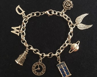 Doctor Who inspired charm bracelet