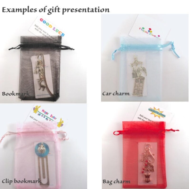 Gift van presentatie 2 - middelgrote organza zakje (4 kleuren om uit te kiezen) met gift card van uw keuze afbeelding 6