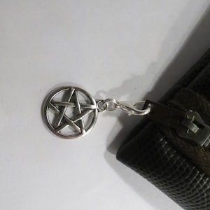 Supernatural zip pull / key ring attachment / pet collar / planner charm with the charm of your choice.