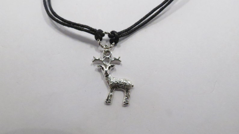 Hannibal unisex simple looped cord necklace with the charm of your choice.