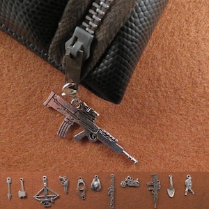 Tirette de fermeture éclair Zombie Apocalypse / attache porte-clés / collier pour animal de compagnie / breloque agenda