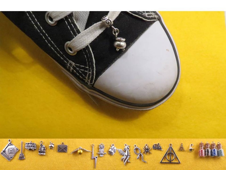 Wizard shoe charm of your choice.
