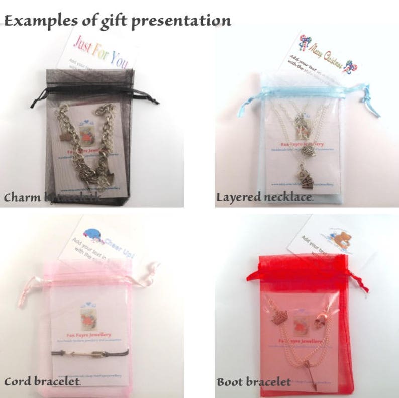 Gift van presentatie 2 - middelgrote organza zakje (4 kleuren om uit te kiezen) met gift card van uw keuze afbeelding 8