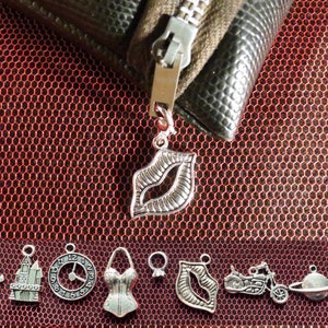 Rocky Horror Show zip pull / key ring attachment / pet collar / planner charm