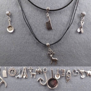 Hannibal inspired necklace with interchangeable charms