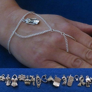 Sherlock inspired slave bracelet with the charm of your choice