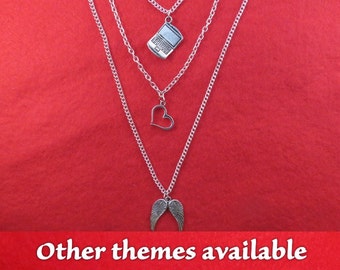 Supernatural three layered necklace with the theme of your choice