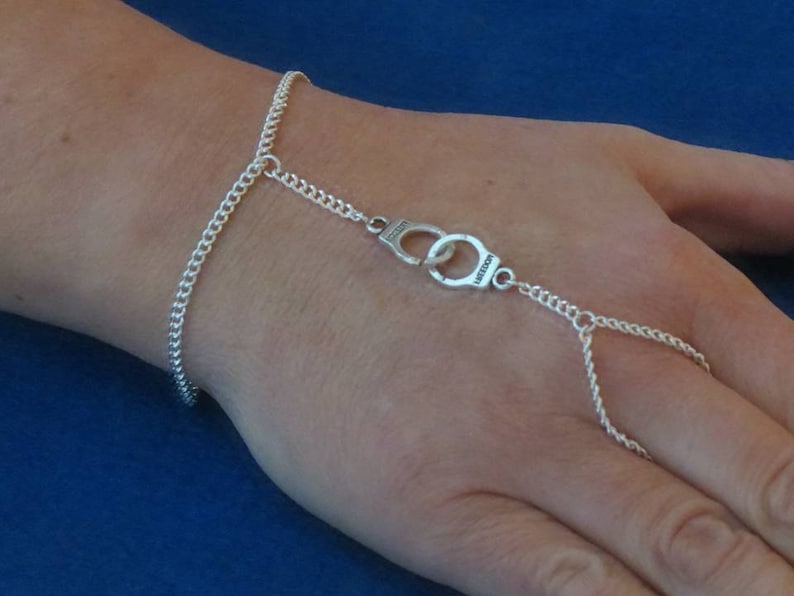 Sherlock inspired handcuffs slave bracelet