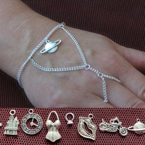 Rocky Horror Show  inspired slave bracelet with the charm of your choice