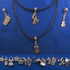 Sherlock inspired necklace with interchangeable charms