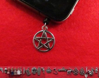 Supernatural earphone dust plug charm with the charm of your choice.