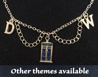 Doctor Who inspired necklace (2) with the theme of your choice