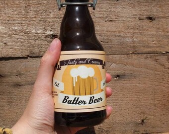 Printable Butter Beer Labels | DIY Butterbeer Label | Instant Download | Digital PDF Butter Beer Label