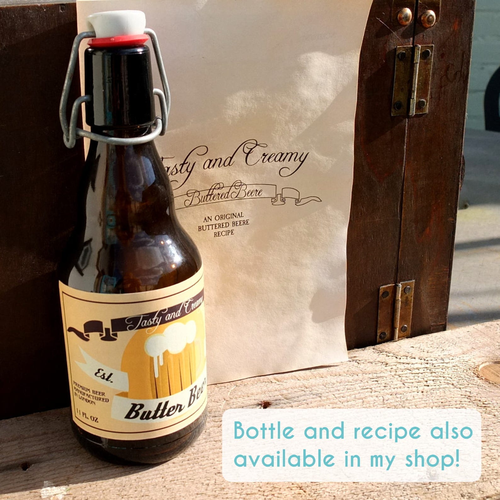 Printable Butter Beer Labels DIY Butterbeer Label Instant | Etsy