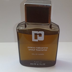 Vintage Paco Rabanne Eau De Toilette Pour Homme Splash Bottle - Etsy