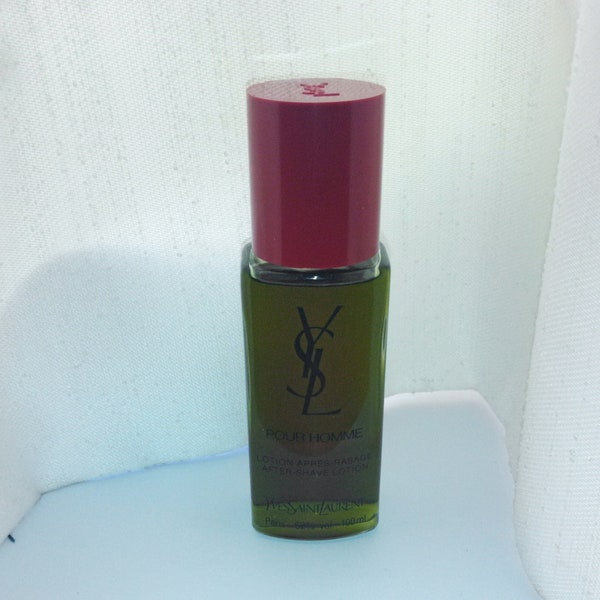 Vintage Yves Saint Laurent Ysl pour homme lozione AFTER SHAVE apres rasage Splash 100 ml