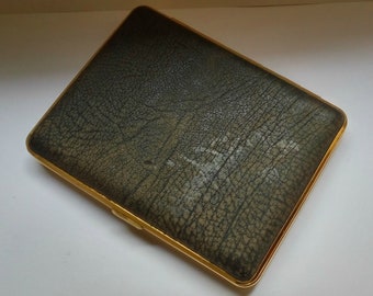 Vintage leather Cigarette case Made in w.Germany