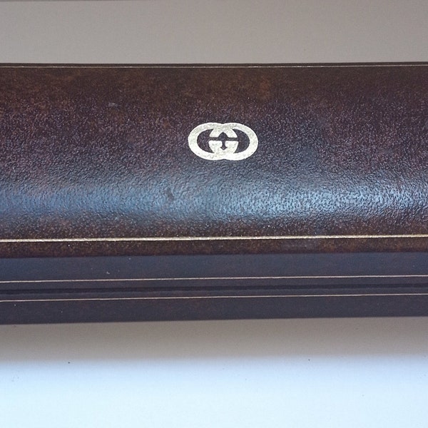 Vintage Gucci Brown watch box case