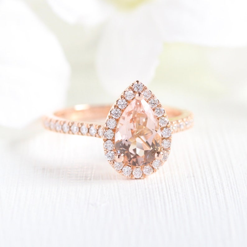 morganite and diamond ring morganite and diamond ring