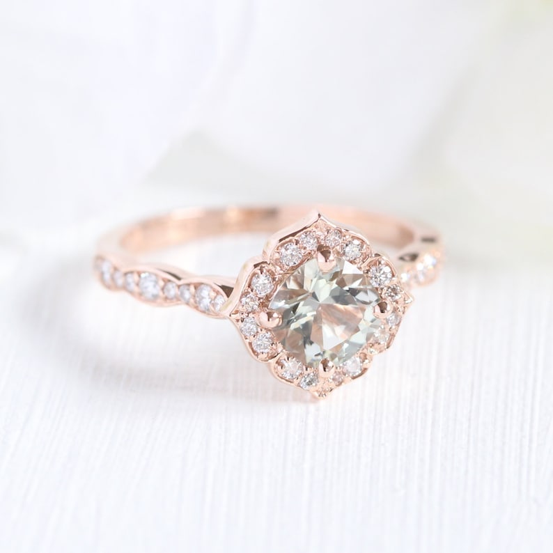 green amethyst engagement ring green amethyst engagement ring