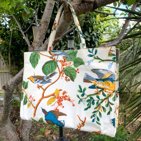 1950's “Margaret Smith” Tropical Bird Foliage Ber… - image 2
