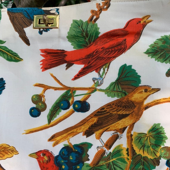 1950's “Margaret Smith” Tropical Bird Foliage Ber… - image 3