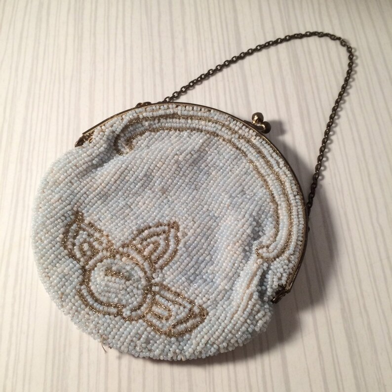 Art Deco Great Gatsby Flapper SWEET 1920/'s Beaded Coin Purse