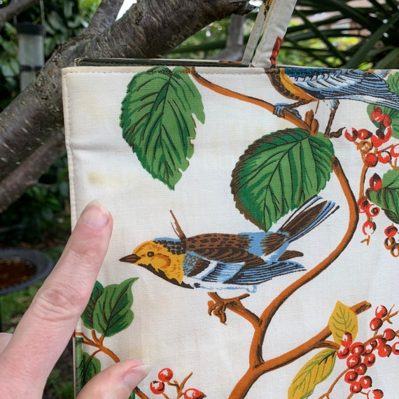 1950's “Margaret Smith” Tropical Bird Foliage Ber… - image 8