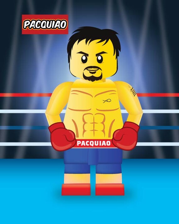 Manny Pacquiao Lego Character 16 X 20 Digital | Etsy