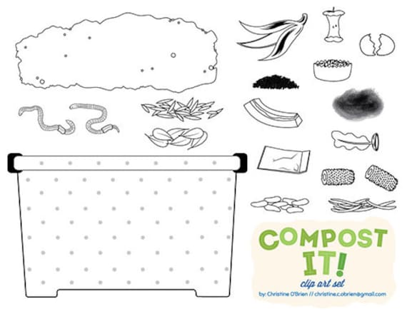Compost It! Compost Bin Clip Artwork Fastened picture about Printable Compost List identified as Compost It! Compost Bin Clip Artwork Fixed