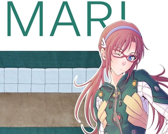 DECORATORS "Colores de Evangelion" - MARI 2.0: cojines de 42 x 42 cm inspirados en los colores icónicos de Neon Genesis Evangelion