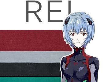 CUSHION decorativos "Colores de Evangelion" - REI AYANAMI 3.0: 42 x 42 cm cojines inspirados en los colores icónicos de Neon Genesis Evangelion