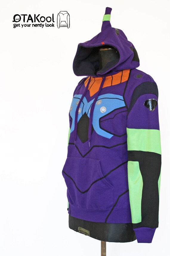 Otakool: Hooded Sweatshirt Inspired by the Evangelion 01 Otakool: Hooded Sweatshirt Inspired by the Evangelion 01