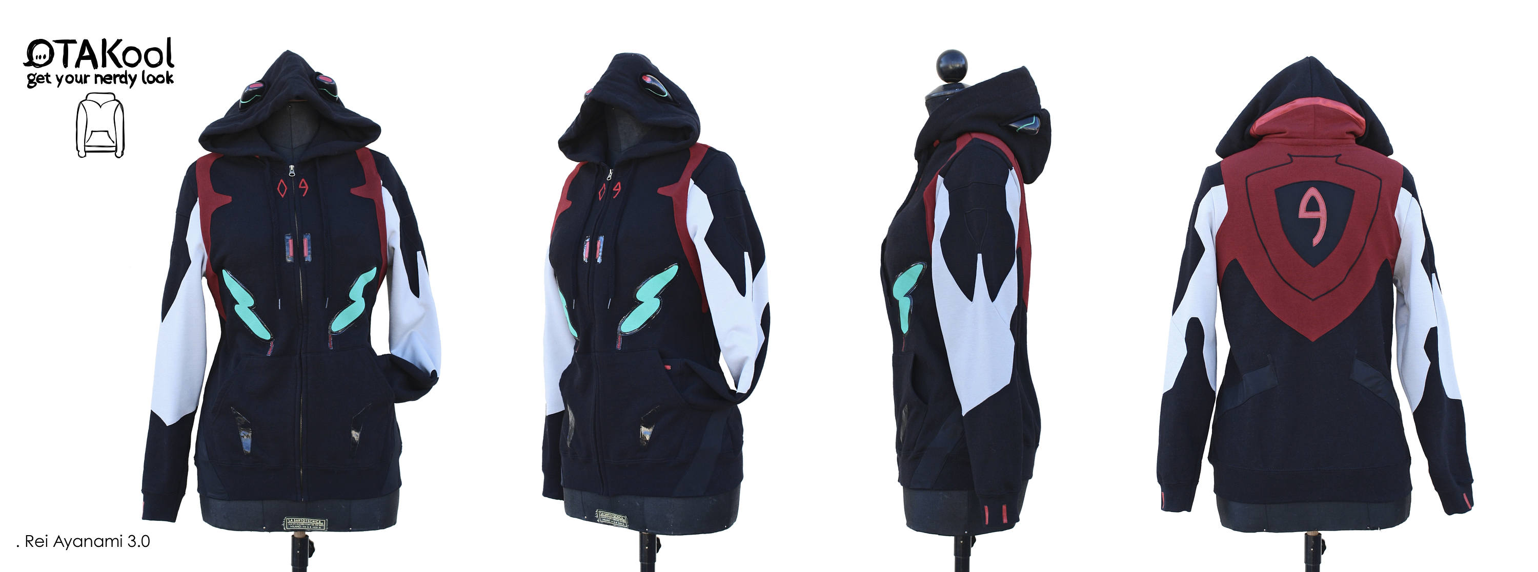 Otakool: Hooded Full Zip Sweatshirt Inspired by REI