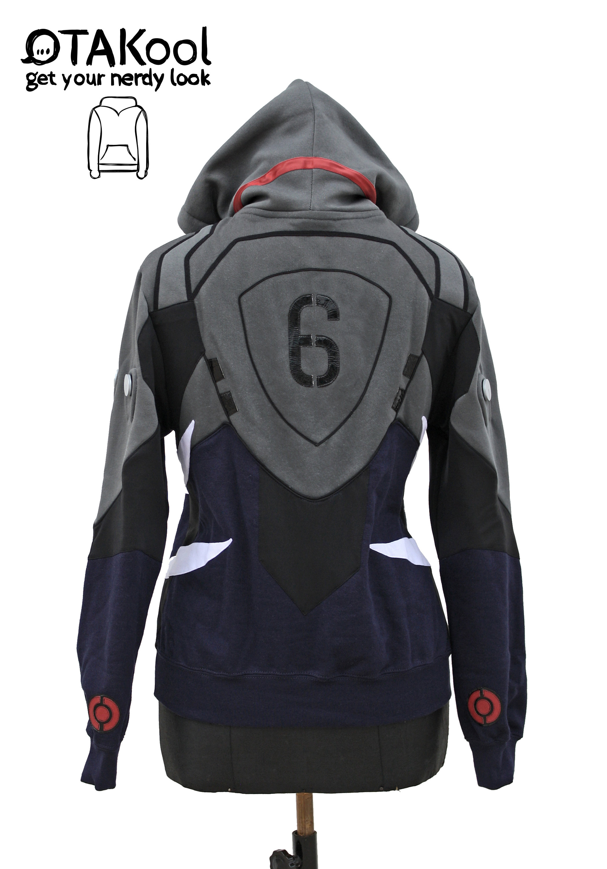 Otakool: Unisex Hooded Full Zip Sweatshirt Inspired by