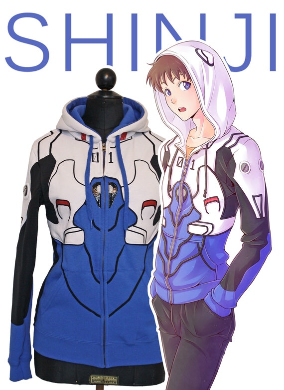 Otakool: Hooded Full Zip Sweatshirt Inspired by SHINJI