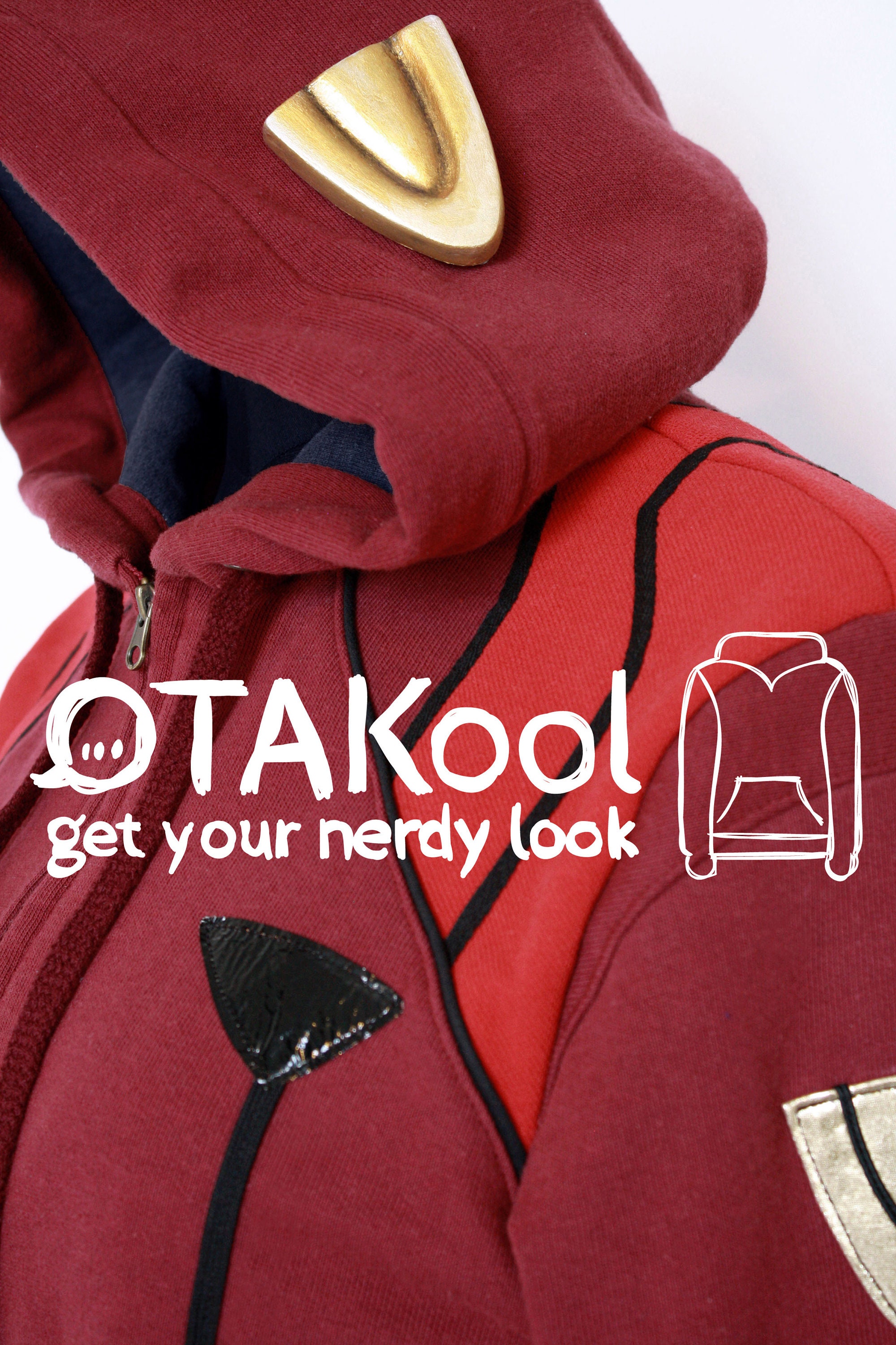 Otakool: Hooded Full Zip Sweatshirt Inspired by MISATO Otakool: Hooded Full Zip Sweatshirt Inspired by MISATO