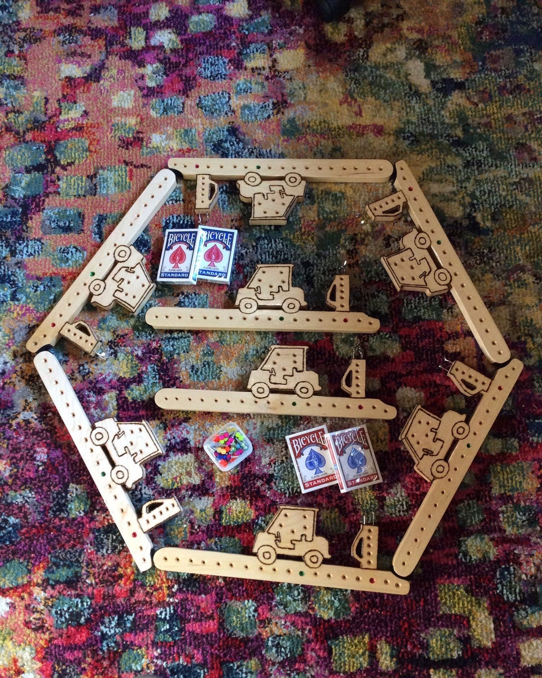 Pegs and Jokers Golf Version 8 Piece Game Etsy