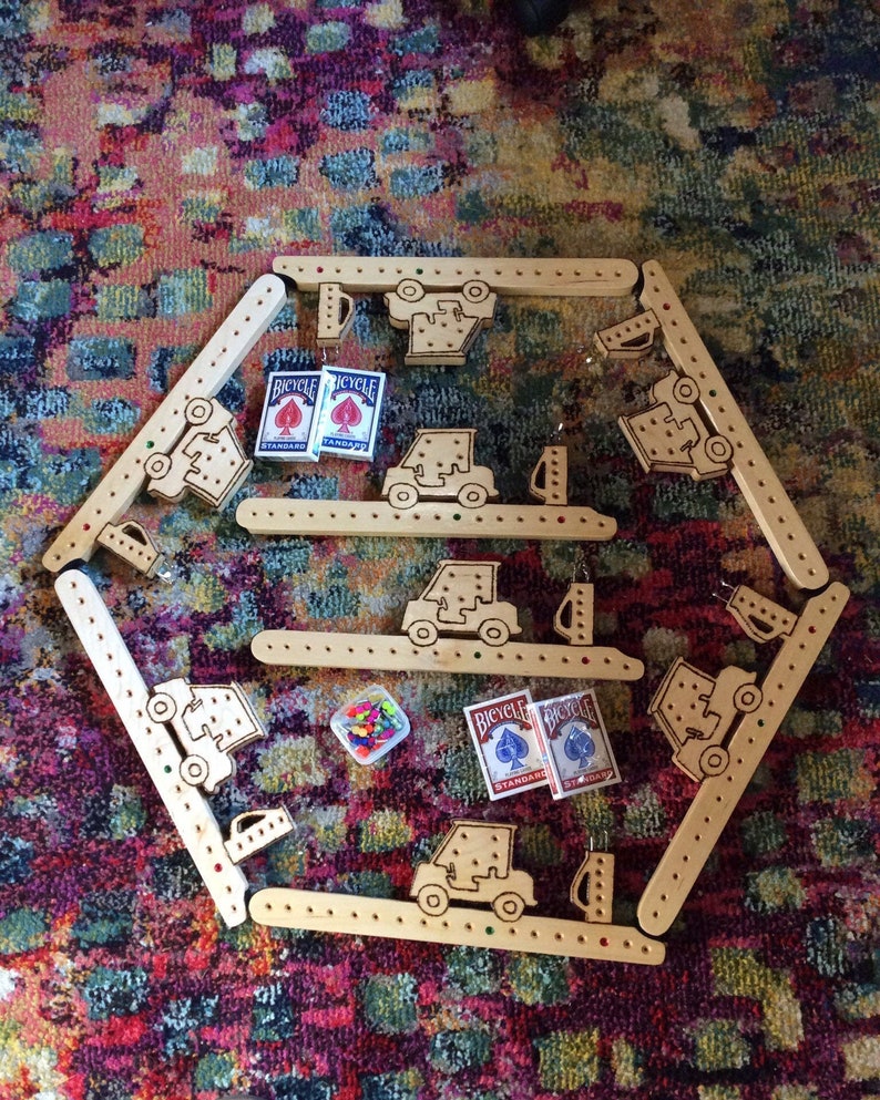 Pegs and Jokers Golf Version 8 Piece Game Etsy