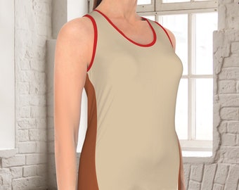 Lt Brown Chipmunk Essence Tank Top