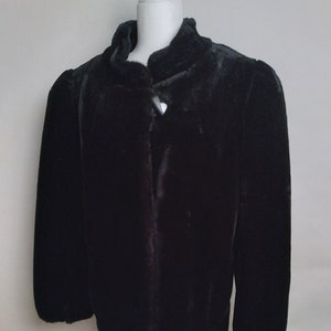 Jordache black faux fur jacket