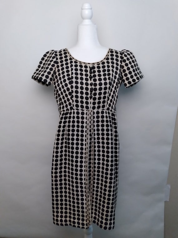 Vintage black and white polka-dot dress