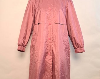 Vintage Chiango by Fleet Street Pink Trench Coat Etsy