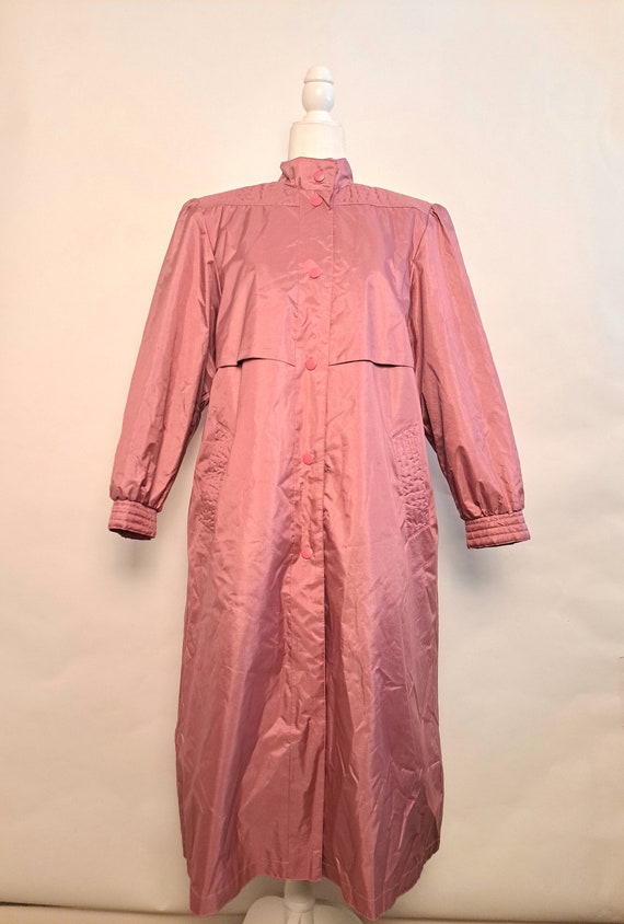 Vintage Chiango by fleet street pink trench coat