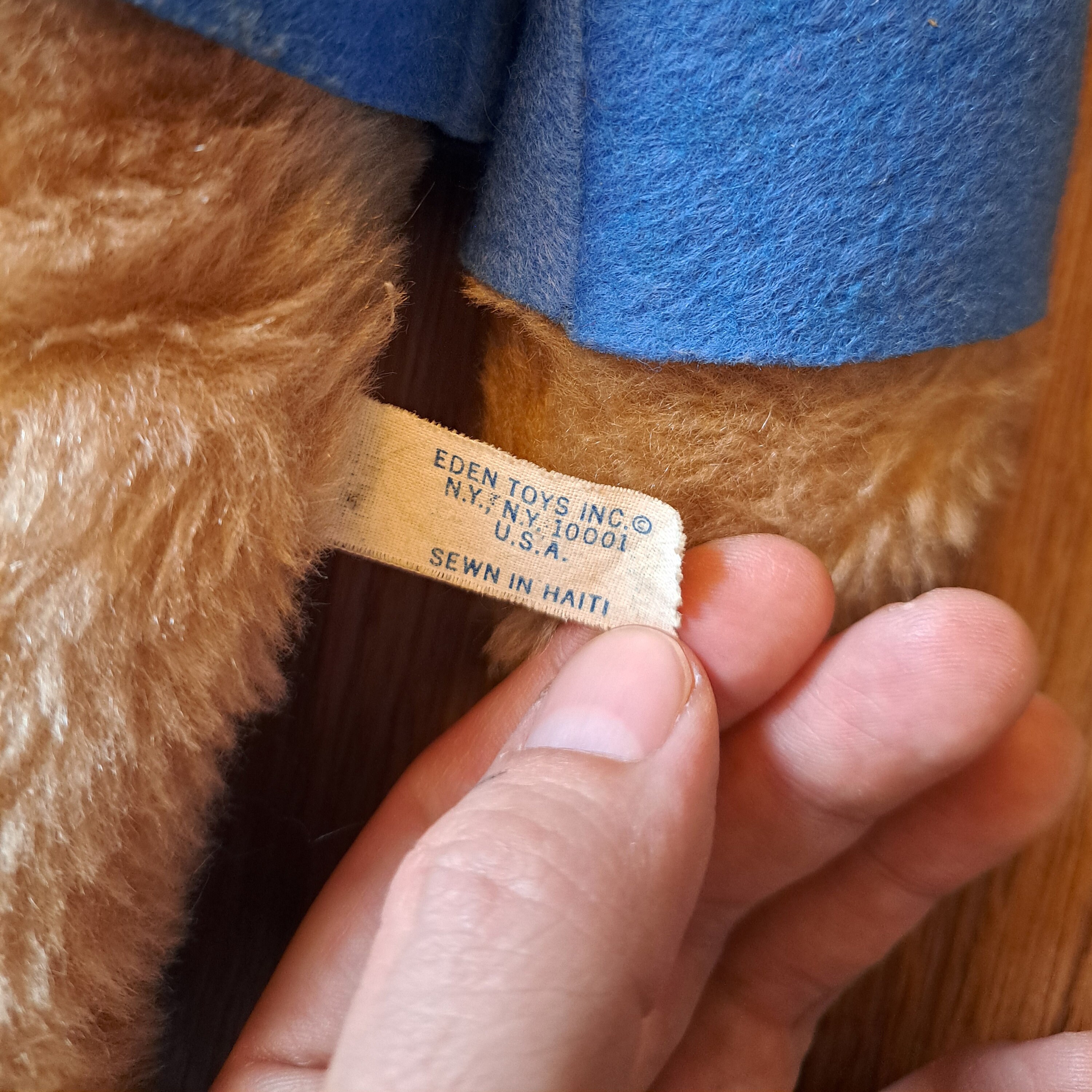 Peluche Ours Paddington 36 Cm – Eden Toys 1998 – Avec Boîte En Fer