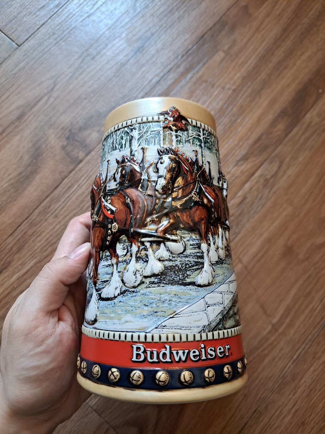 Vintage Budweiser Beer Stein Mug Etsy