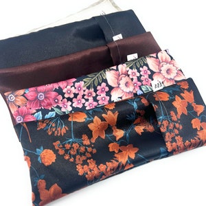 Silky Satin Eye Pillow, Removable/Washable Cover, Yoga Eye Pillow, Choose Scent & Cover, Calming Eye Mask, Gifts Under 20