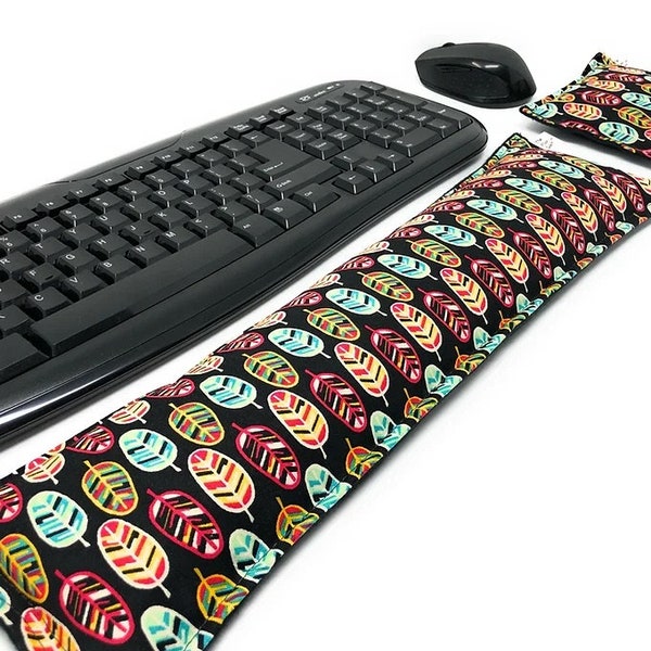 Ergonomic Keyboard Pad Mouse Pad - " With Removable Washable Cover" - Co - Worker Gift - Wrist Rest  - Wrist Support - Computer Accessory
