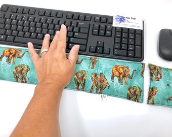 Ergonomic Keyboard Pad Mouse Pad -" With Removable Washable Cover" - office gift - Wrist Rest Heat Pack -wrist support- computer accessory